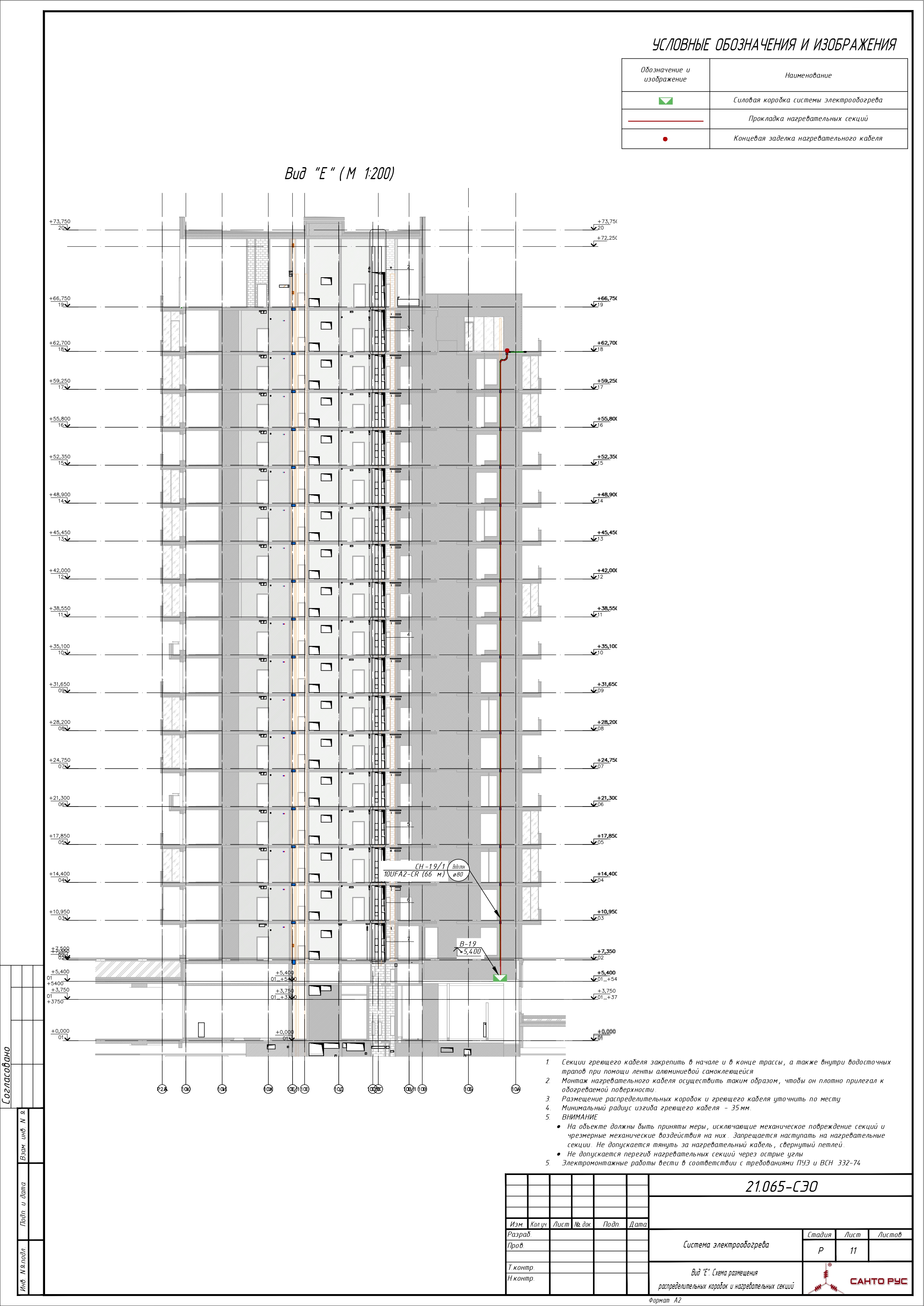 Система электрообогрева кровли